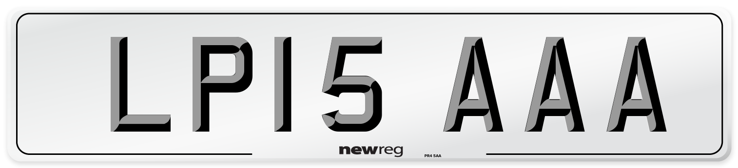 LP15 AAA Number Plate from New Reg